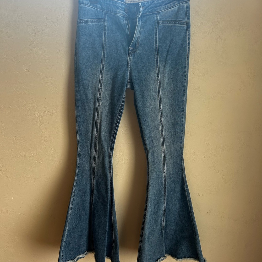 Women's Blue Flared Jeans